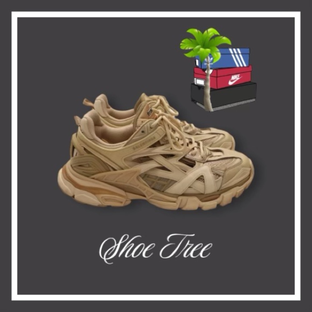 Balenciaga Track 2.0 Cream Brown Women Size 10